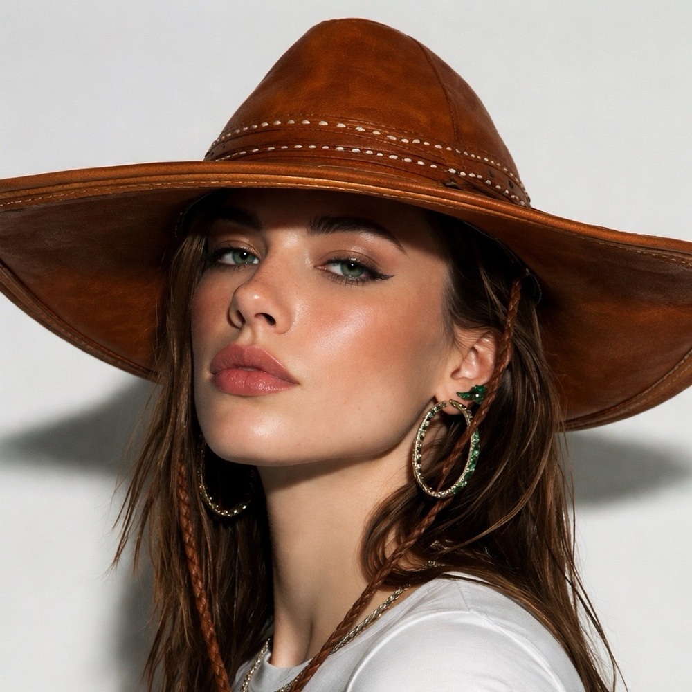 Brazilian Leather Hat